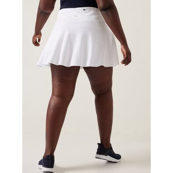 Athleta Ace High Rise 13.5" Tennis Skort 657545 White Skorts Women's Size 3X NWT - Picture 2 of 10